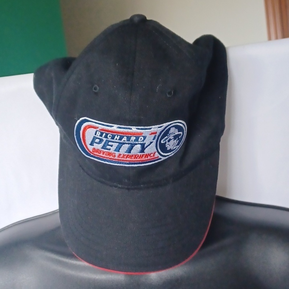 Vintage Richard Petty Driving Experience Snap back Baseball Cap Hat Black